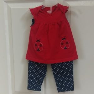 Lady Bug pant set 3 pc